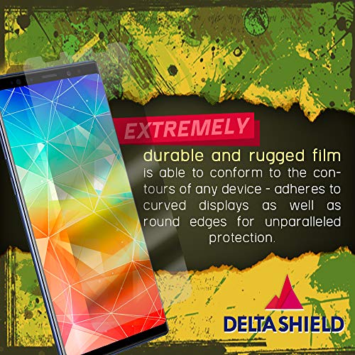 DeltaShield Screen Protector for Samsung Galaxy Note 9 (2-Pack)(Case Compatible Design) BodyArmor Anti-Bubble Military-Grade Clear TPU Film