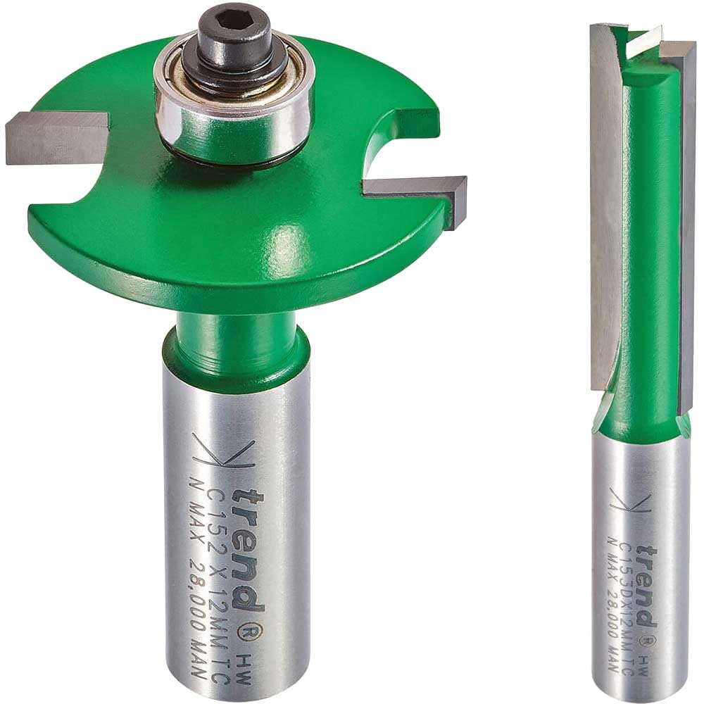 Trend CraftPro Kitchen Fitters Pack with Worktop Cutter, Biscuit Jointer Cutter, 3 x Connecting Bolts & 10 x No.20 Biscuits, CR/KFP/3X12MM