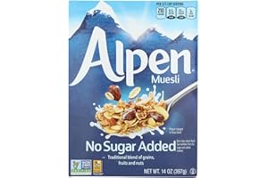 Alpen All Natural Muesli, No Sugar Added 14 oz(Pack of 1)