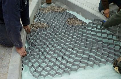 Geocelda Estabilizador de gravilla 5x10x10 - 10 m2 (6, 99 €/m2 ...