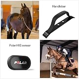 Polar H10 Heart Rate Sensor Equine with Handle Unisex Adult Black One Size view 4