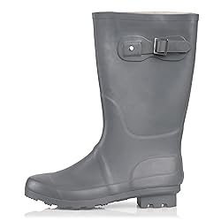 NORTY Waterproof Rain Boots for Women Size 6, Mid