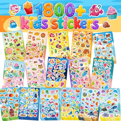 Sinceroduct 1800+ Classroom Reward Stickers