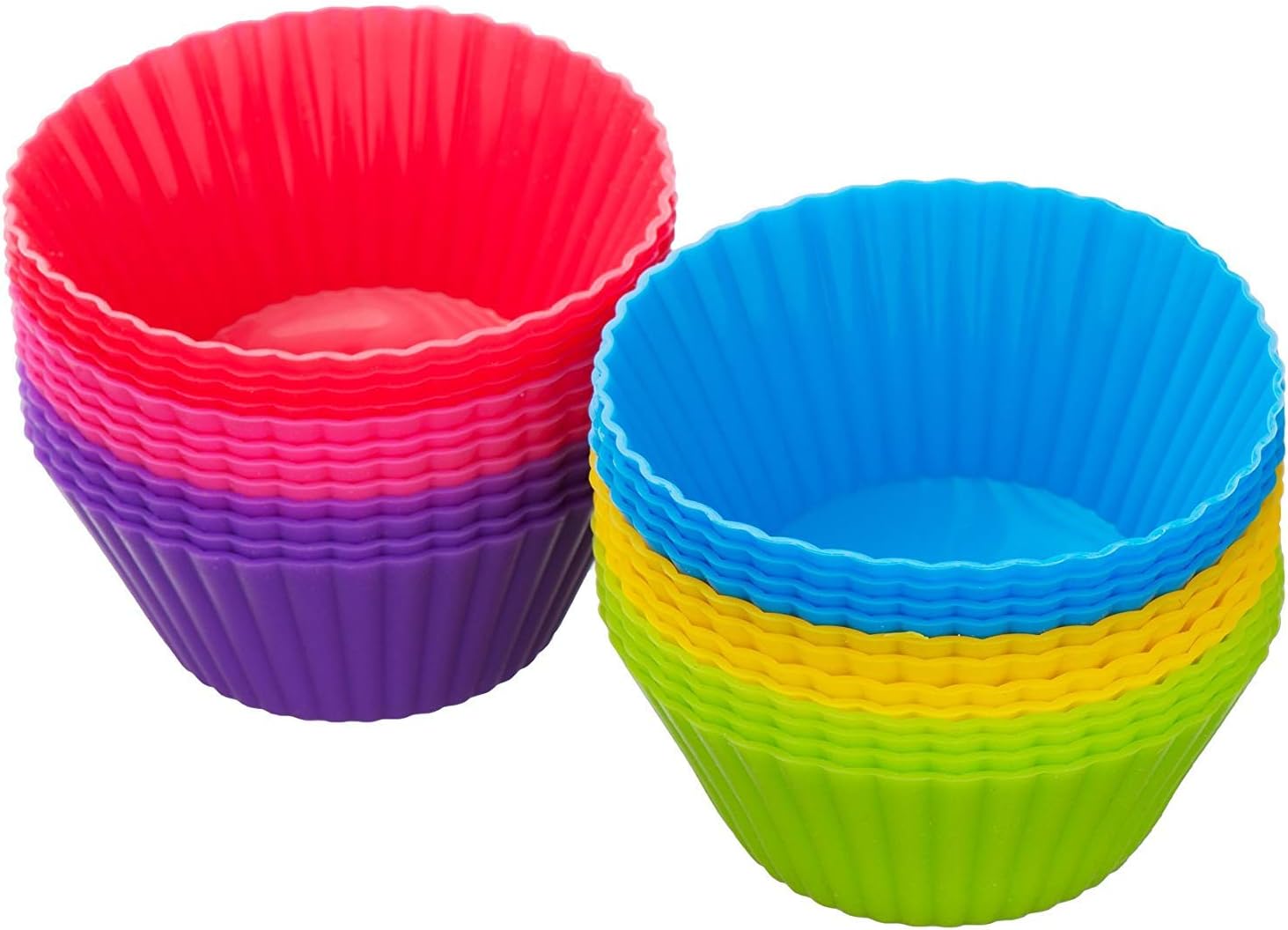 Kuuk Silicone Cupcake Molds (24 Pack) Kitchen & Dining