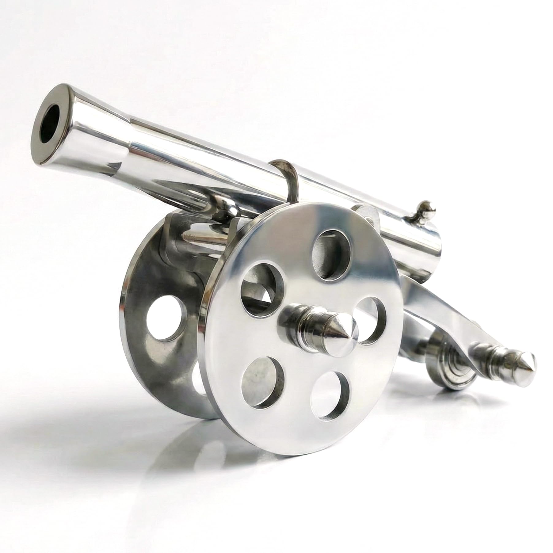 Zhou-long New Super Mini Stainless Steel Handcrafted Napoleon Mini Cannon Model Rare Military Collection