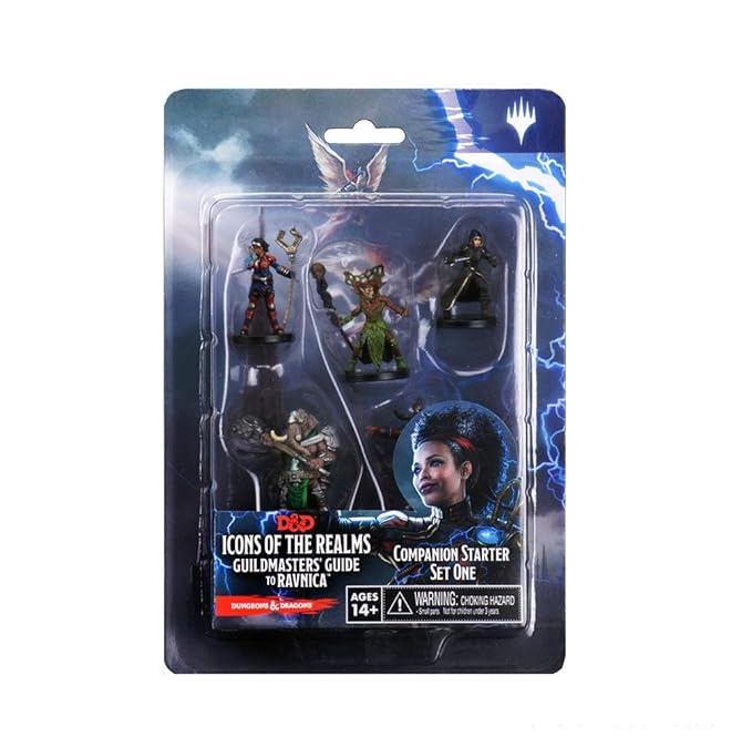 Dungeons & Dragons Fantasy Miniatures: Icons of The Realms Set 10 Guildmaster`s Guide to Ravnica Companion Starter One
