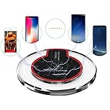Wireless Charger, Slepwel Wireless Charging Pad for Samsung Note 8, S8/S8 Plus/S7/S7 Edge/S6, Apple iPhone 8/8 Plus, iPhone X, Nexus 7/6/5/4, Nokia Lumia 920, LG and More (Black)