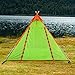 WolfWise Ultralight Portable Camping Chair, Compact Folding Backpacking Lounge Chairs for Outdoor Picnic Beach Hiking Fishing with Carry Bag and Two Carabiner, Green