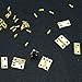 Aneco 60 Pieces Mini Brass Hinges Retro Butt Hinges with 240 Pieces Replacement Hinge Screws for Jewelry Chest Box Wood Cabinet