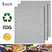 Non-Stick BBQ Grill Mats Set of 3, Reusable Barbecue Grill Mesh Mat, Heavy Duty 17