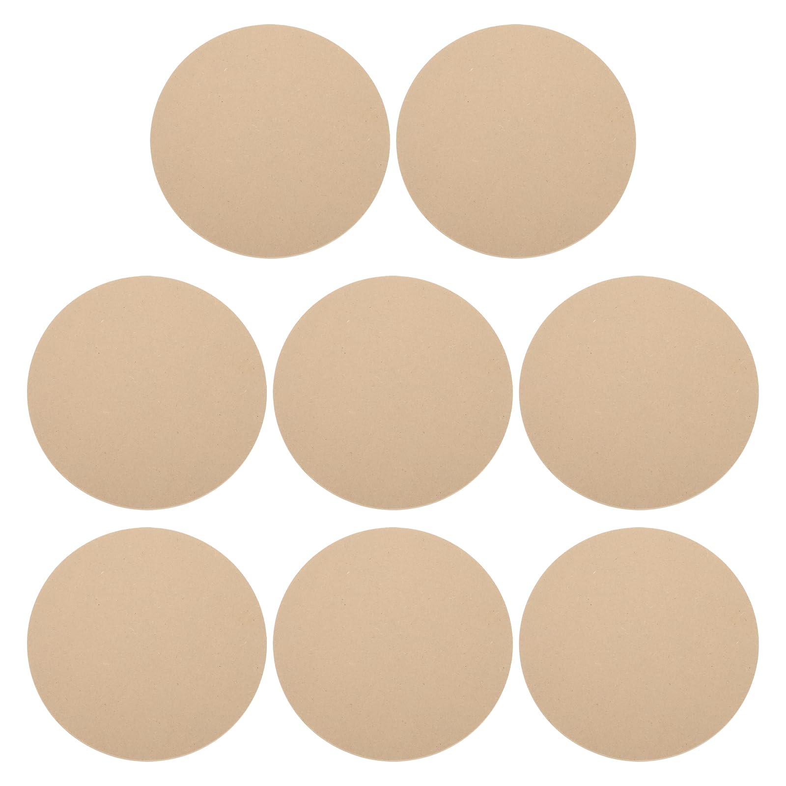 PATIKIL 8 Pack 9.8" 250mm OD Ceramic Drying Slab, 6mm 15/64" Thick Round Clay Wedging Board Sculpture Base Plate Pottery Wheel Bats Without Holes, Sand Table Baking Model Bottom Block