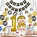 HankRobot 18th Birthday Decorations Party Supplies（42pack） Gold Number Balloon 18 Happy Birthday Banner Latex Balloons(Black, Golden) Confetti Balloons -Great for 18 Eighteen Years Old Birthday Party