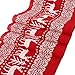 Newdanceus 12x108 Christmas Table Runner Burlap Christmas Holiday Table Runners Linens Thanksgiving Xmas Decorations Party Home Decor (1 pc, F)