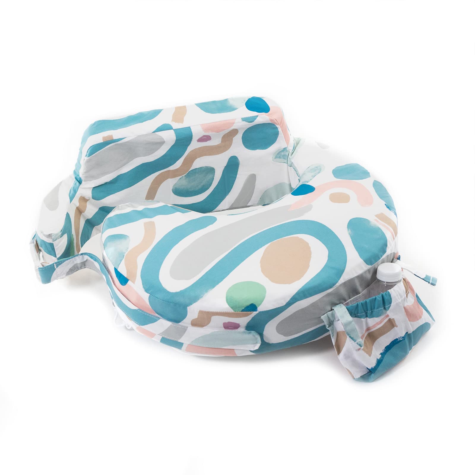 Photo 1 of My Brest Friend Organic Cotton Super Deluxe Nursing Pillow - Enhanced Comfort & Ergonomic Breastfeeding Pillow - Ultimate Support For Mom & Baby - Adjustable with Handy Side Pocket, Modern Art