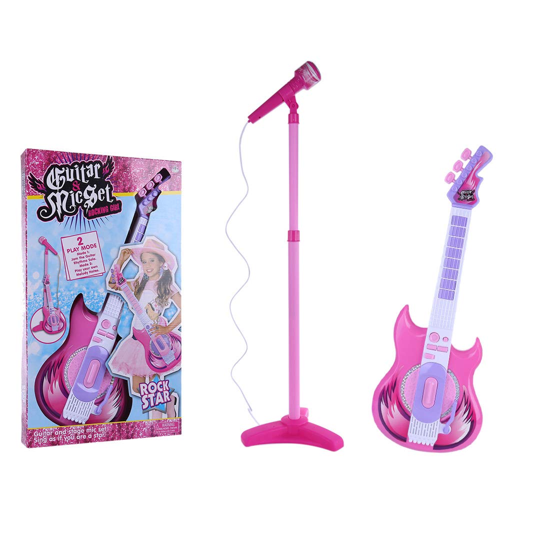 guitarra electrica con microfono para niños