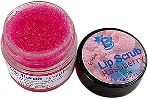 Diva Stuff Ultra Hydrating Lip Scrub for Soft Lips, Gentle Exfoliation, Moisturizer & Conditioner, Raspberry Flavor– ¼ oz (Made in the USA)