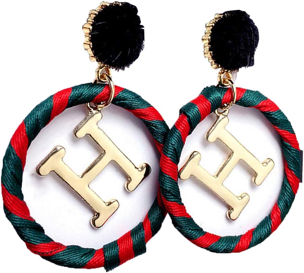 Women's Exaggerated Fashion Earrings Alloy Letter Hanging Earrings