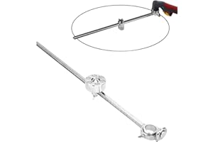 GUGXIOM Plasma Cutting Compass, Stainless Steel Plasma Cutter Torch, Circle Guide Roller Wheel Compass, Cutting Tool Accessories with Scale Ruler Gauge, Torch Circle Guide Roller for AG60/