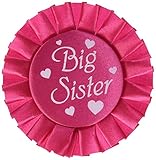 Beistle 60485 Big Sister Satin Button, 3-1/2-Inch