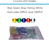 MOGAOPI Electronic Component Kit 1390 Pcs Diodes Resistors Capacitors view 2