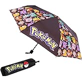 Pokémon Pokemon Umbrella for Adults Teens Kids - Folding Telescopic Umbrella Lightweight Travel School Work Gifts