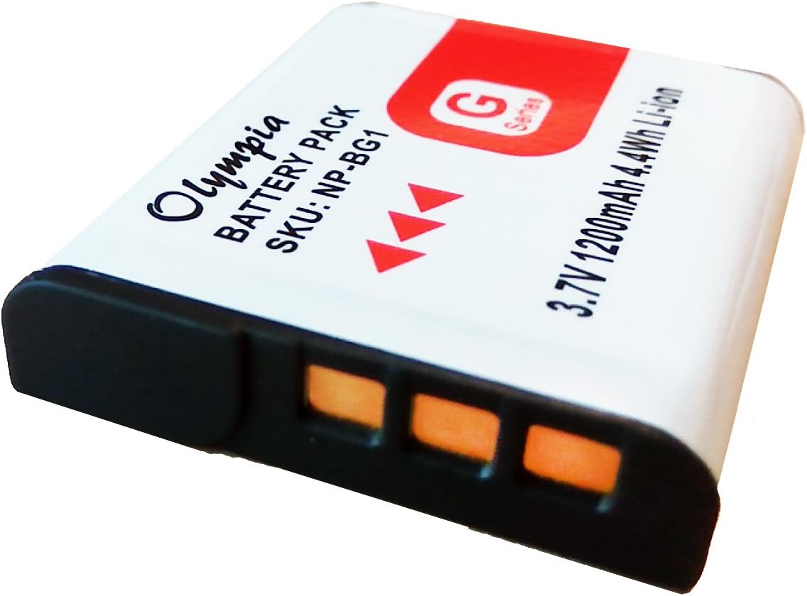1200mAh, 3.7V, LiIon Replacement for Sony Cybershot Camera Battery