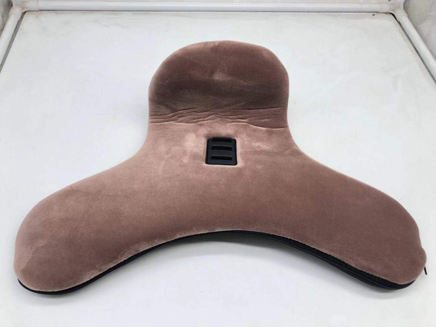 Yoonly Tablet Sofa Holder, Soft Bed Pillow Holder Triangle Phone Pillow Lap Stand, Tablet Pillow Stand for iPad, E-Readers Reading Pillow for Home Office (Coffee, 15.75 9.05 4.33")