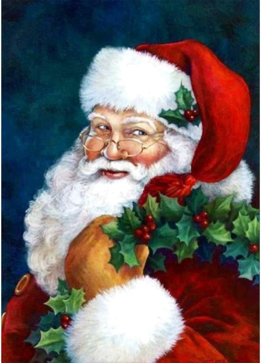 Amazon.com: Santa Claus Christmas Diamond Painting Kits 5D DIY Full