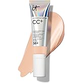 IT Cosmetics CC+ Cream - Natural Full Coverage Foundation With SPF 50+, Color Corrector & Anti-Aging Hydrating Serum, Hyaluronic Acid + Peptides, Lightweight Up To 24H Wear, All Skin Types