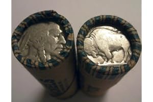 UNITED STATES MINT US Mint 1913-1938 Full Roll 40 Coins- ALL DATELESS Buffalo Nickels Circulated