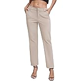 Urban CoCo Women's Elastic Waisted Dress Pants Business Work Casual Stretch Slacks with Pockets