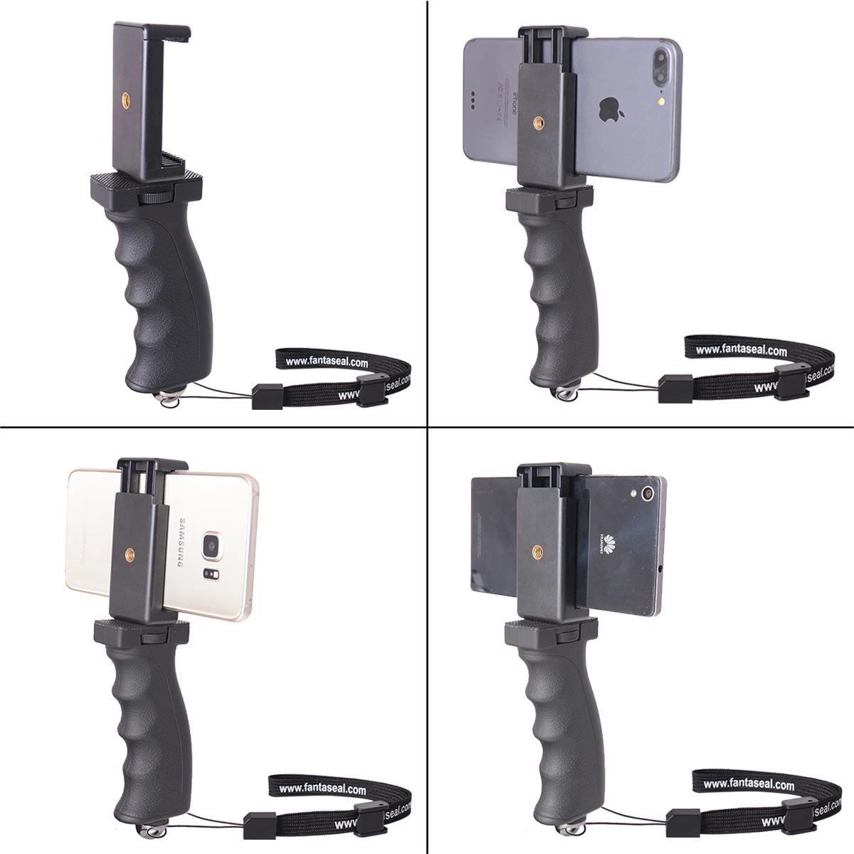 fantaseal Ergonomic Cell Phone Smartphone Holder, Phone Selfie Stick