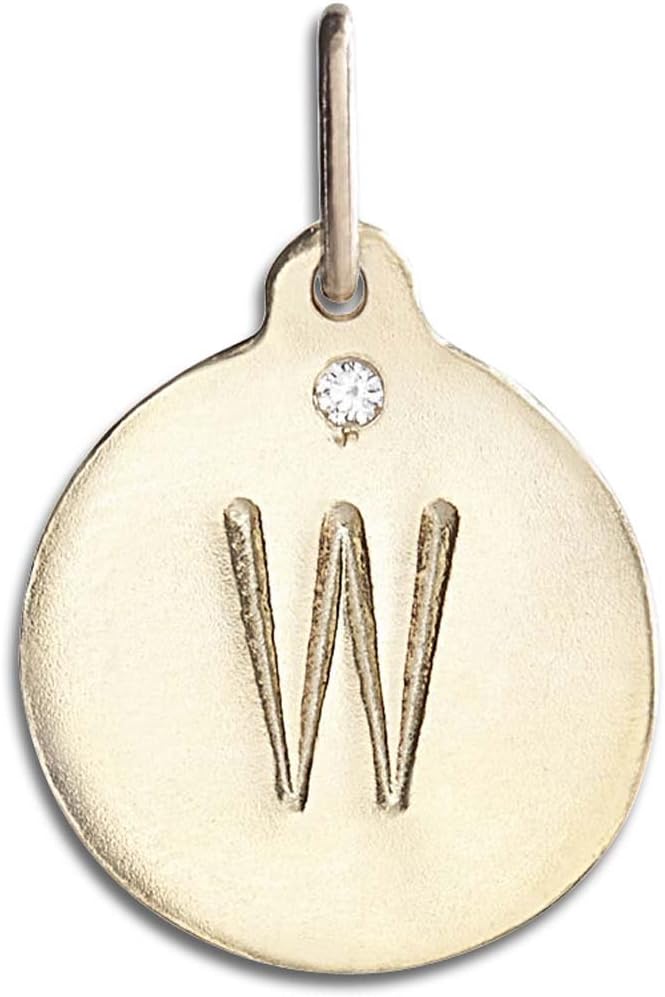 Helen Ficalora "W Alphabet Charm with Diamond