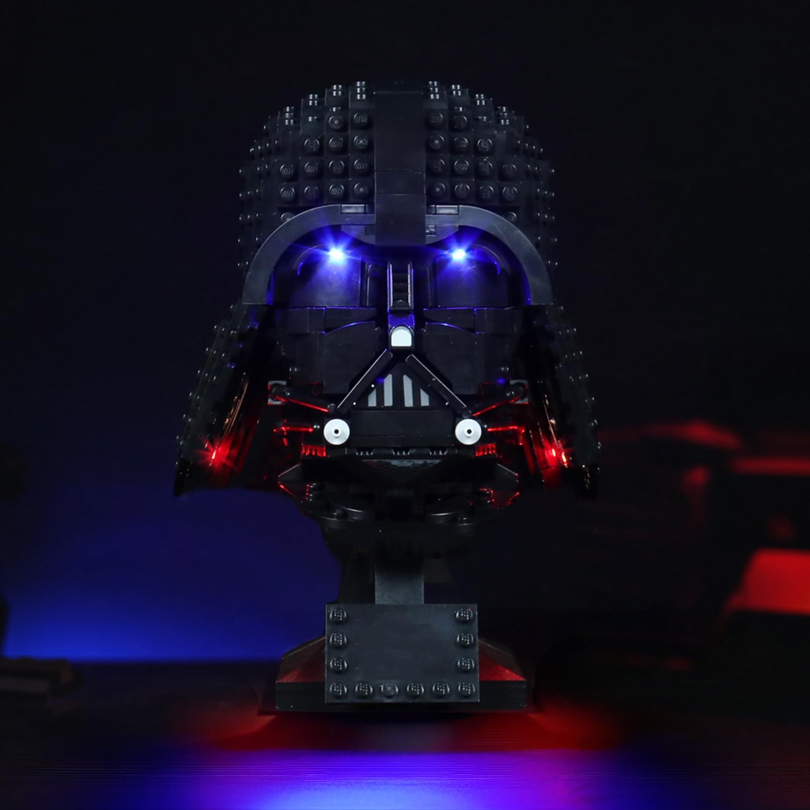 LocoLee Light Set for Lego Darth Vader Helmet, Led Decoration Lighting Kit for Lego 75304 Darth Vader Helmet Building Blocks Model, Creative Gifts DIY Toys, NO Lego(Standard Version)