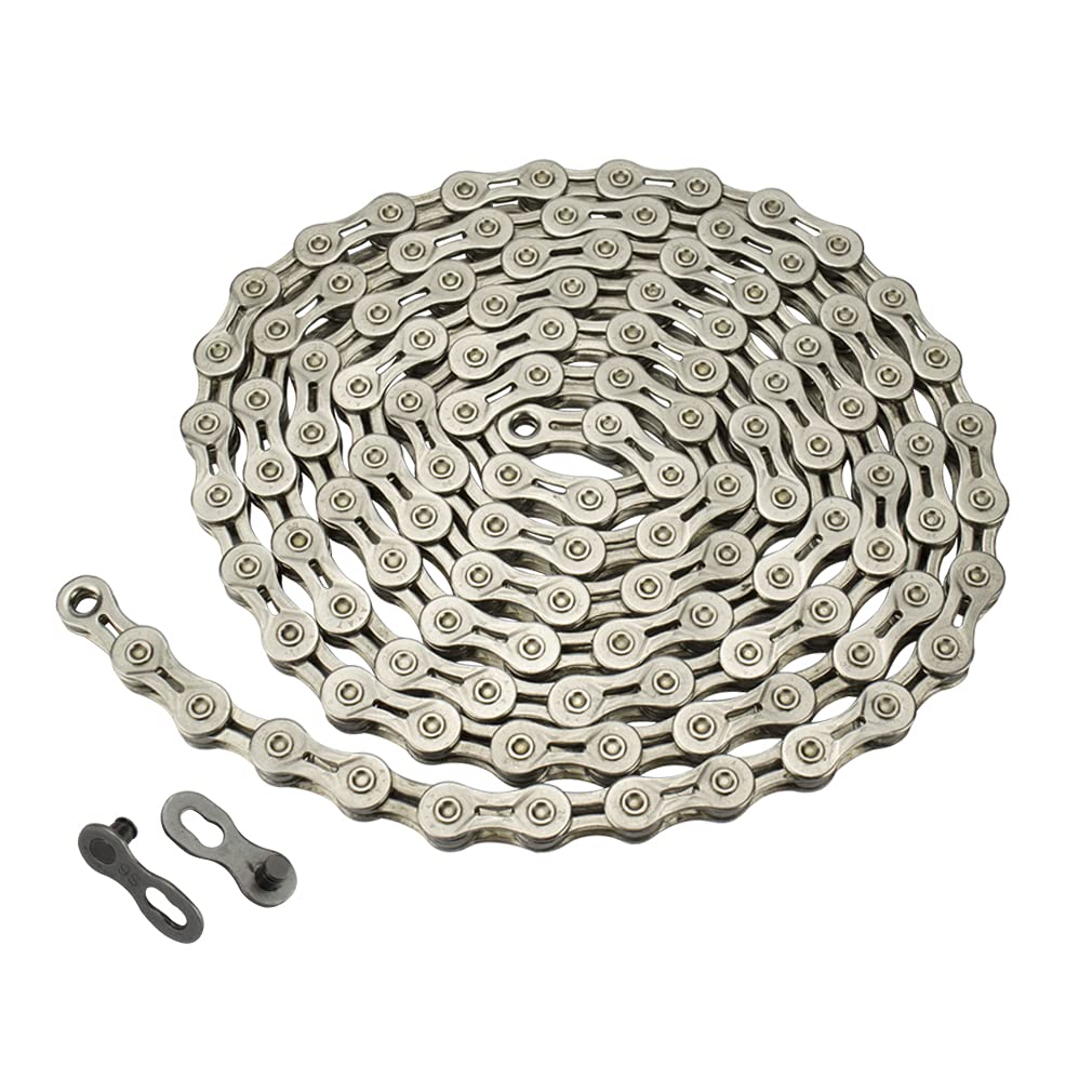 CYSKY 11 Speed Bicycle Chain 1/2 x 11/128 Inch 116 Links Steel High Strength Bike Derailleur Chain for 11-Gear Road Mountain Bicycle — image 1