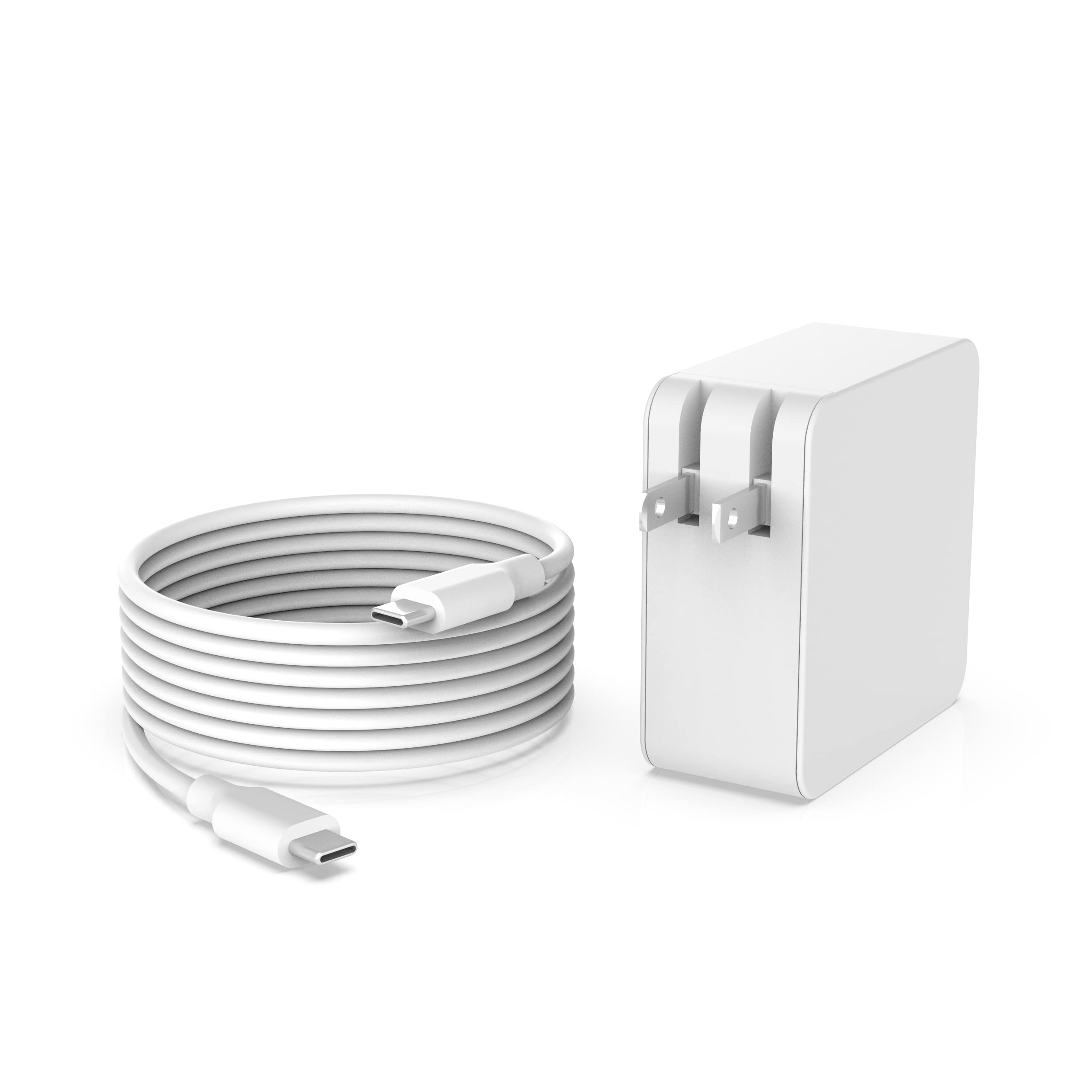 Photo 1 of 65W Fast Charger Fit for Samsung Laptop Charger, Galaxy Book Pro, Pro 360, Notebook, Ep-Ta865 ? More Devices with USB Type C Connector, Foldable Scratch-Resistant Plug, PD, Detachable 7.5FT Cable