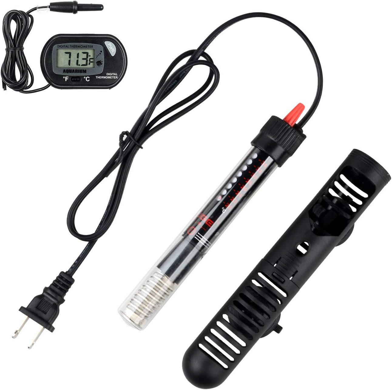 Mini Aquarium Fish Tank LED Digital Heater Submersible Adjustable