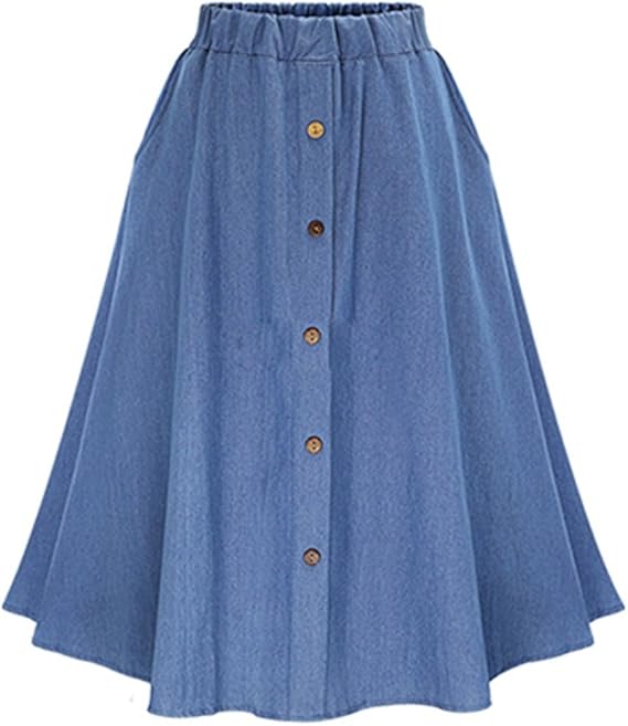a line jean dress