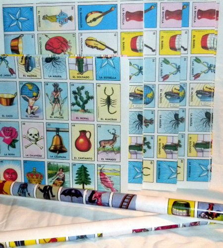 6 X Authentic Mexican Loteria Bingo Chalupa Game: Poster Rolls New