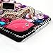 iPhone 6 Plus aCase, iPhone 6 Plus Case - Mavis's Diary 3D Handmade Bling Crystal Hot Pink Flower Sexy Lips Lipstick Colorful Shiny Glitter Sparkly Diamond Rhinestone Sliver Rive