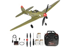 ANTSIR RC Plane for Adults and Kids, 4 Channel Hobby Remote Control Airplane with Gyro System, WW2 P39 Airacobra Flying Toys Easy Control for Beginners