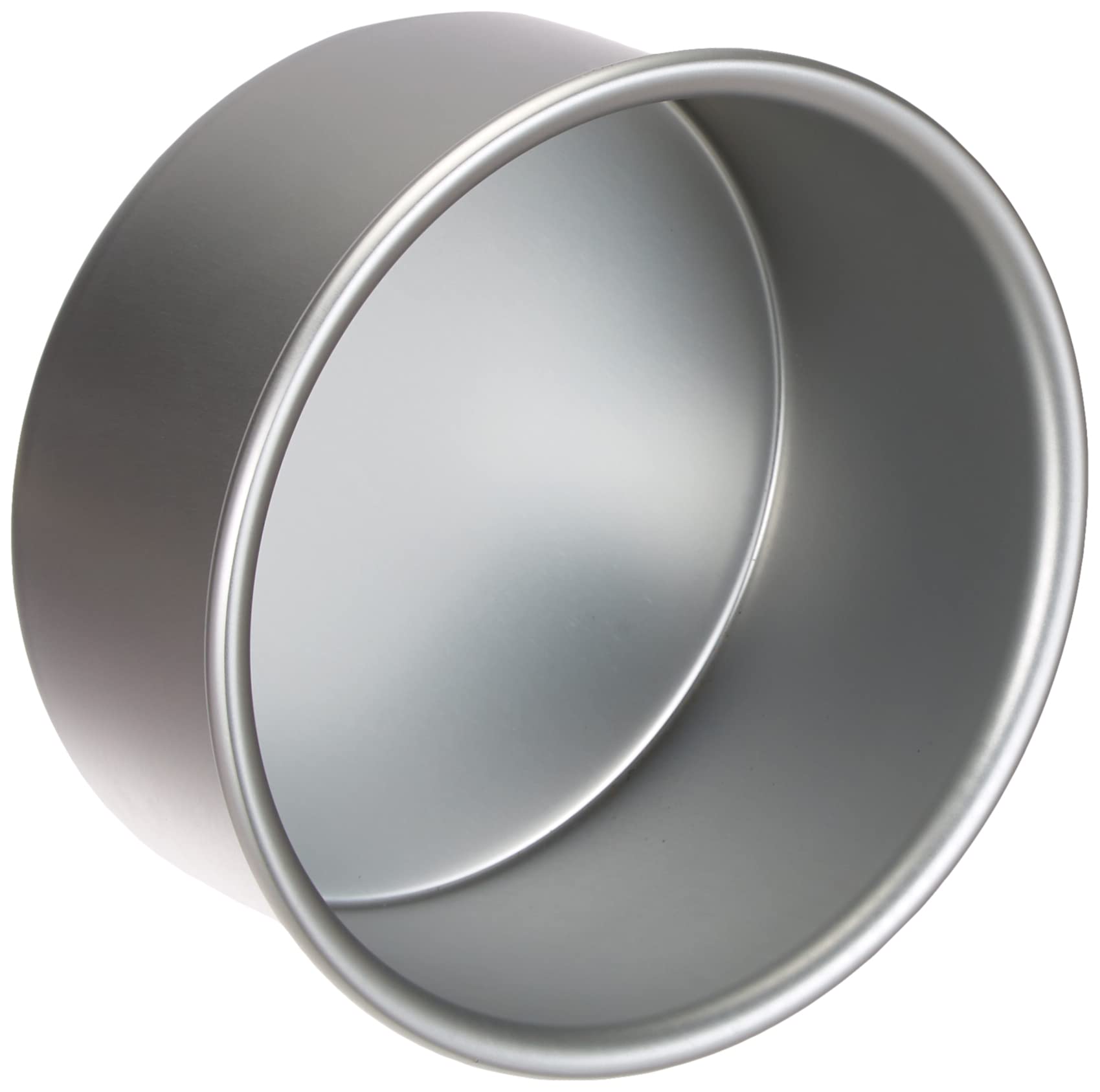 DECORA Round Professional Anodized Aluminium Pan, Silver, 16.5 x 16.5 x 8 cm