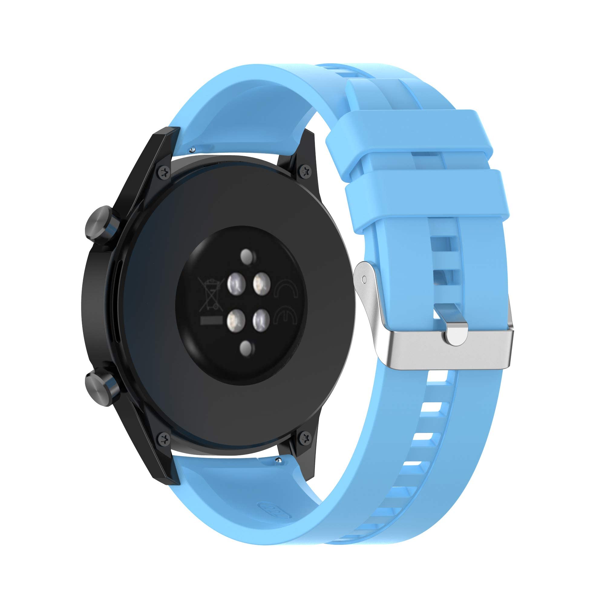 Compatible with Huawei Watch 3 Pro Replacement strap, 22MM Replacement Silicone Wrist Watch Band for Huawei Watch 3/ 3Pro, Watch GT2 Pro/GT 2e (Blue)
