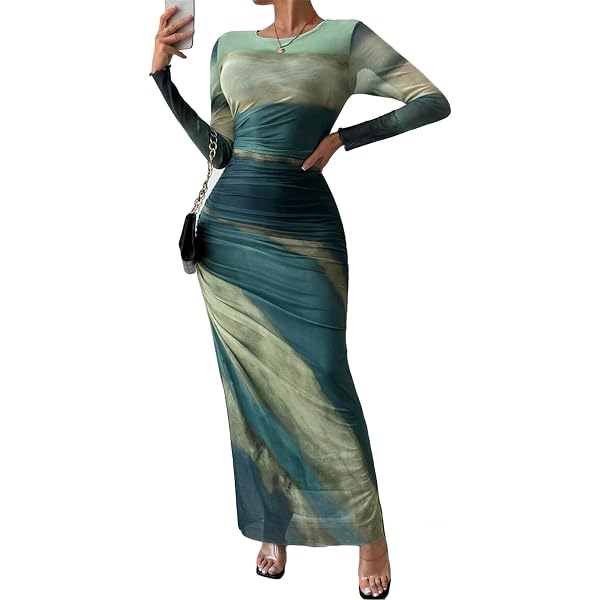 rose gold long sleeve mini dress Lantern Sleeve V-neck Sequin Cocktail Dress RJ10566