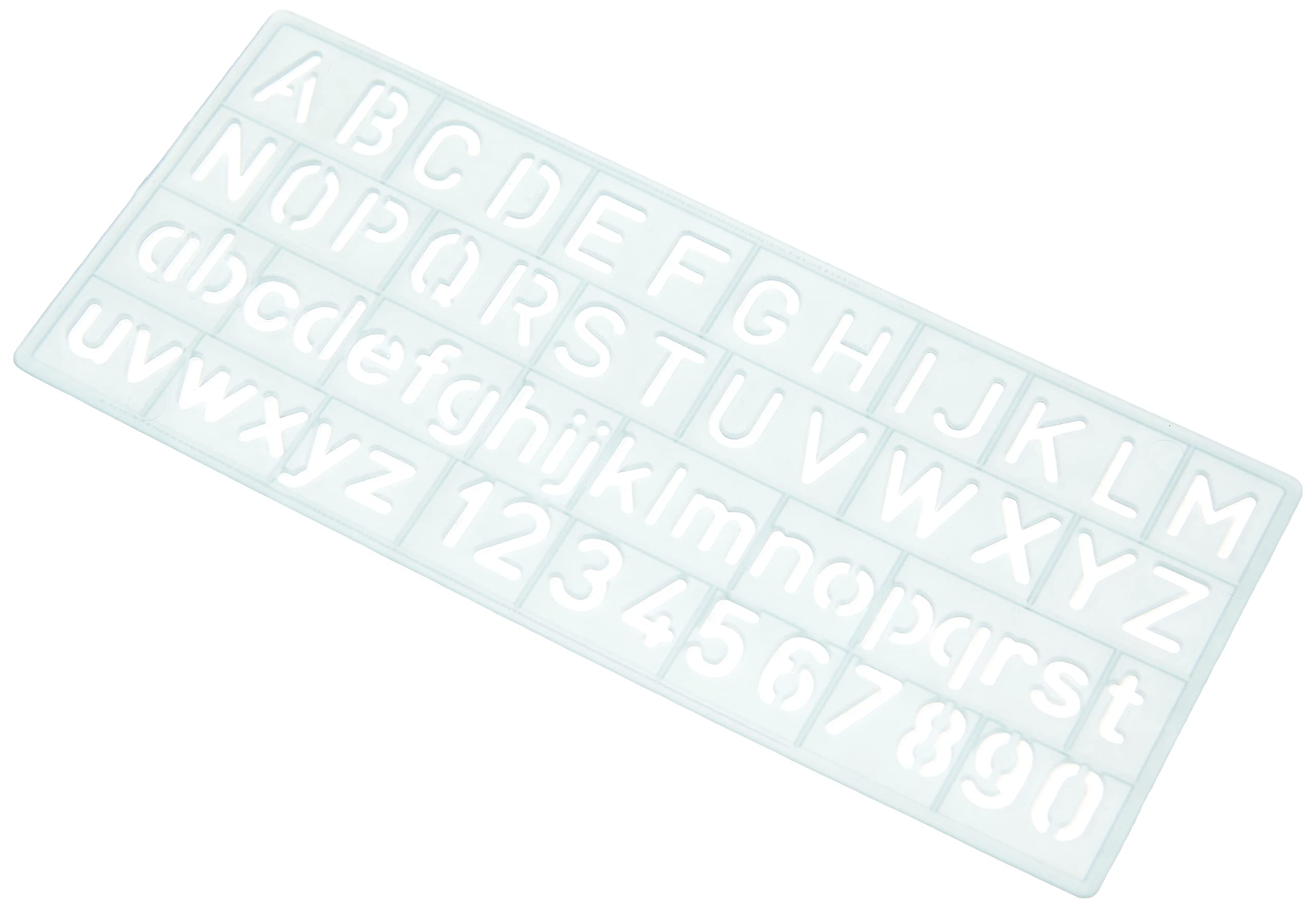 Westcott E-10610 00 Writing Stencil, Light Blue, 10 mm