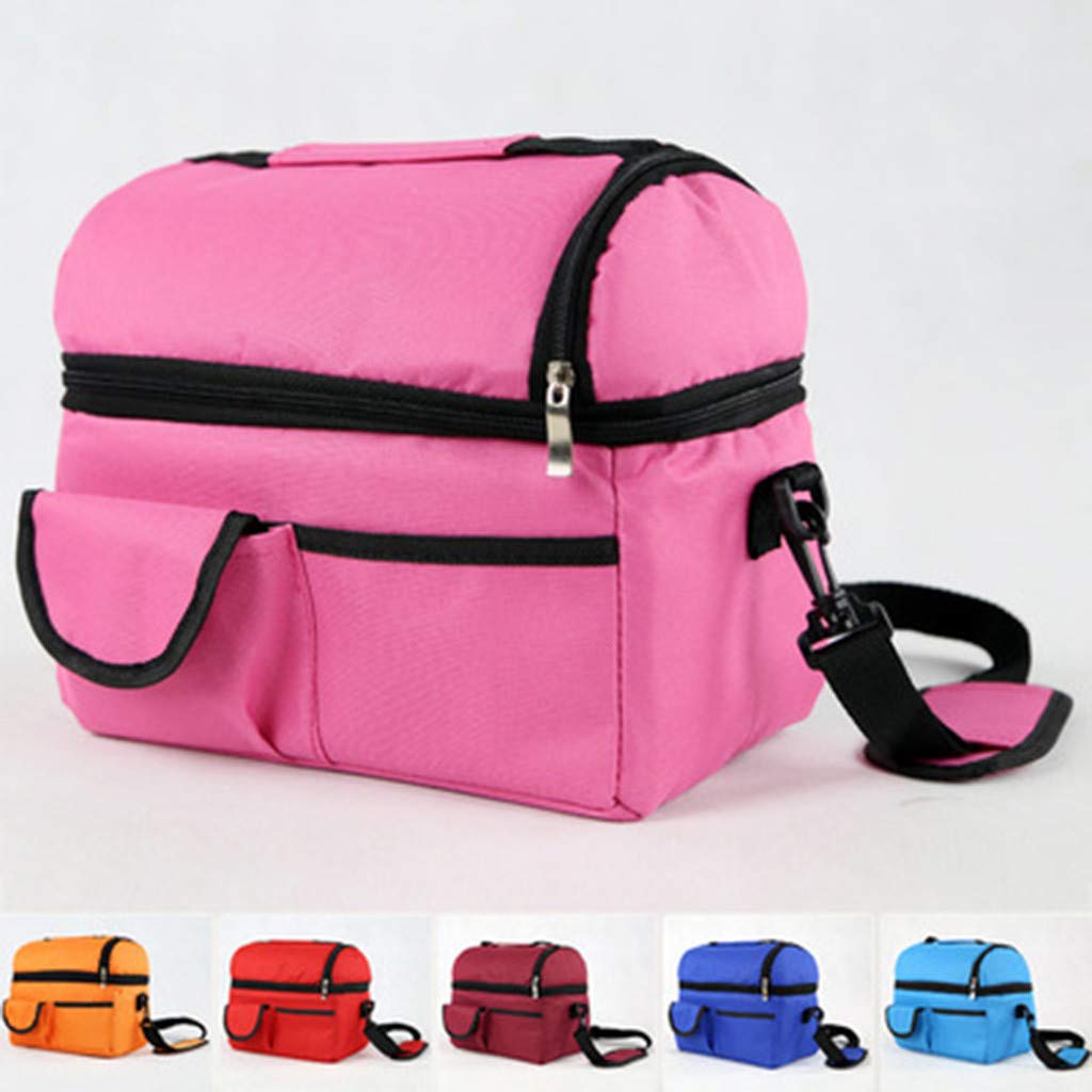 A Buimin Sac Isotherme Repas Grand Capacite Sac Glaciere A Dejeuner Portable Pour Bebe Biberon Travail Pique Nique Lunch Box Reglable Grand Paquet De Double Isolation De La Banquise Sacs Isothermes Biberons Et