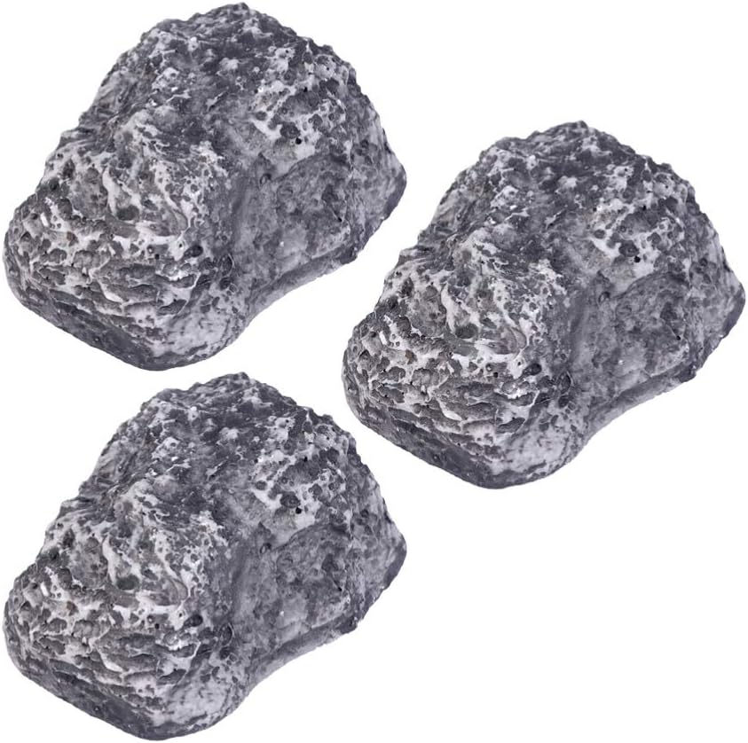 NUOBESTY 3pcs Rock Key Hider Stone Key Holder Hidden Key