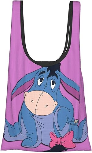 Amazon ファッション漫画アニメ小説イーヨー ゲーム 防水エコバッグ 簡単 折り畳み 買い物袋 手提げ袋 レジ袋 コンビニバッグ 再利用可能なバッグ 大容量 ショッピングバッグ 男性 女性 ョッピング用 旅行 おしゃれ Yuejh シューズ バッグ