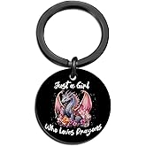 Lelekdo Dragon Keychain for Teen Girls Dragon Gifts for Dragon Lovers Dragon Gifts for Daughters Sisters Besties Friends Christmas Birthday Gifts for women Dragon Party Favors