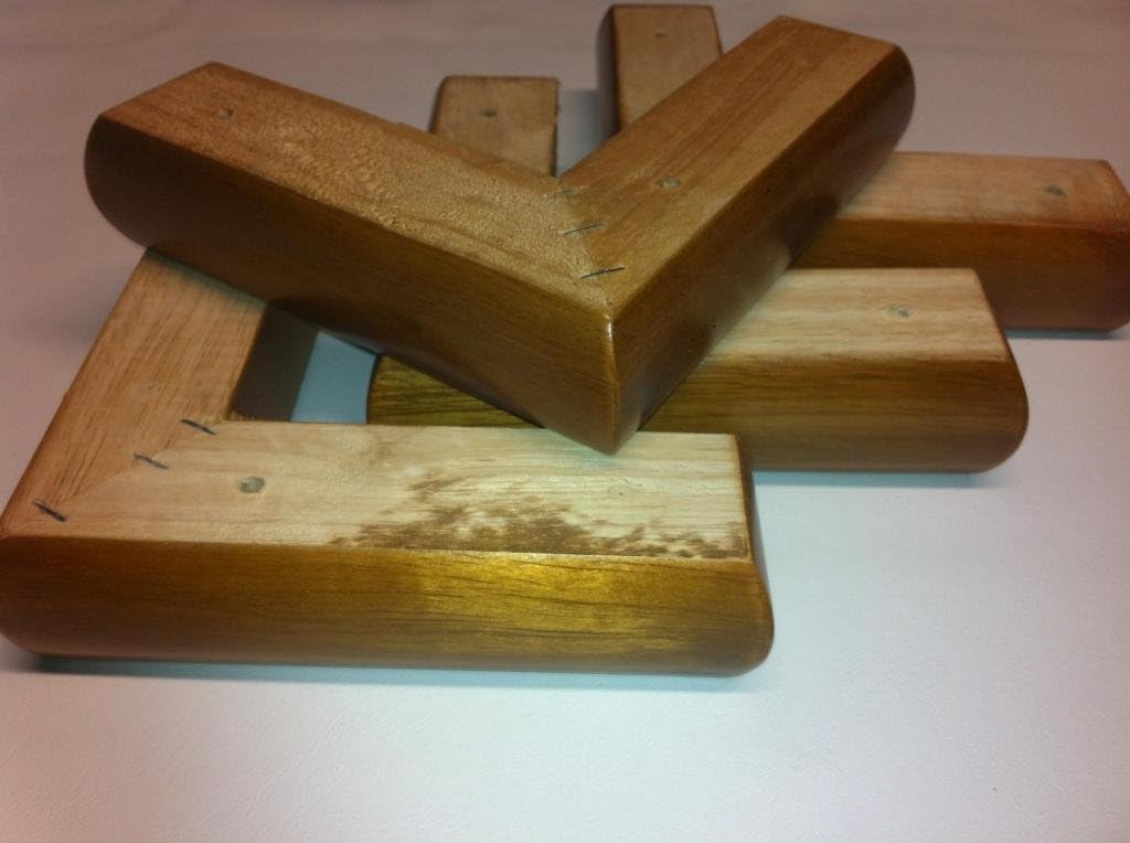 Patas De Madera Para Sofás Espuma y tapicería de Warehouse X8 Roble Acabado Madera pies. Patas de